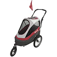Innopet Ips-056 RB Sporty Dog Deluxe Trailer- Rojo y Gris